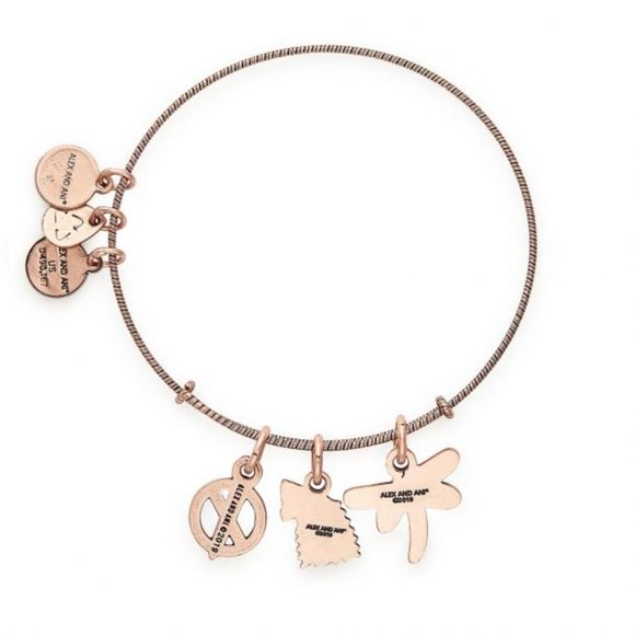 Alex & Ani Game of Thrones Sansa Stark Bangle Bracelet- Antique Rose Gold- NWT - Picture 2 of 4